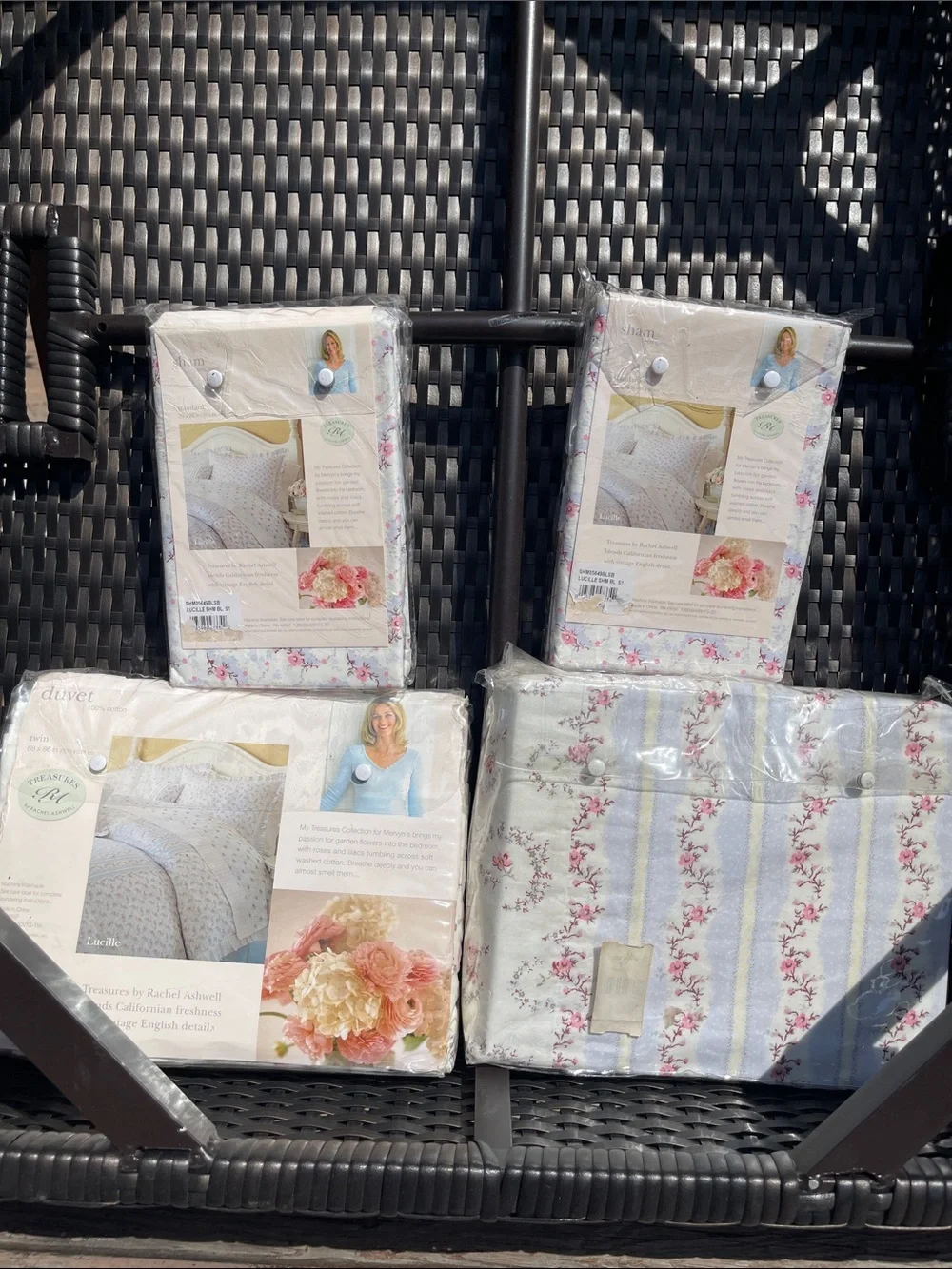 Rachel Ashwell treasures twin duvet, set Lucille